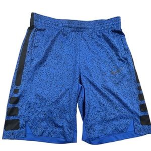 Nike Shorts Kids Youth Large Officially Branded Dri-Fit Blue/Black K641